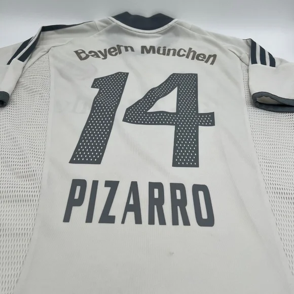 Pizarro #14Bayern Munich 2002/2003 Away ORIGINAL Adidas Soccer Jersey (L)
